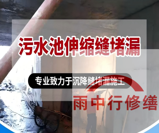 长治某污水处理厂钢筋混凝土池堵漏案例